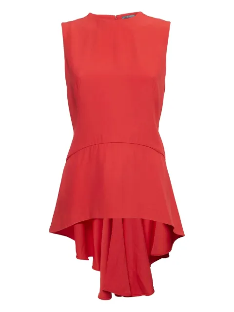 Alexander McQueen Pre-Owned 2024 asymmetrical crepe sleeveless top