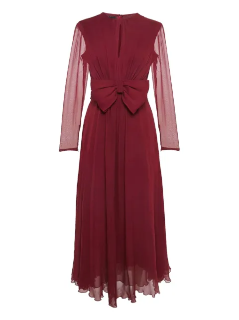 Giambattista Valli Vintage bow-detail silk dress