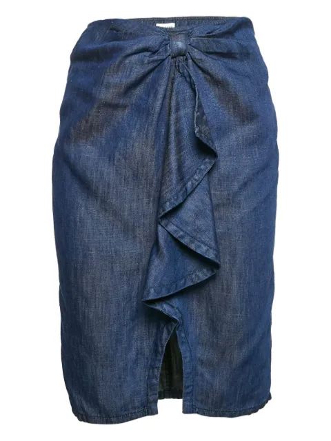 Armani Vintage knotted ruffle skirt