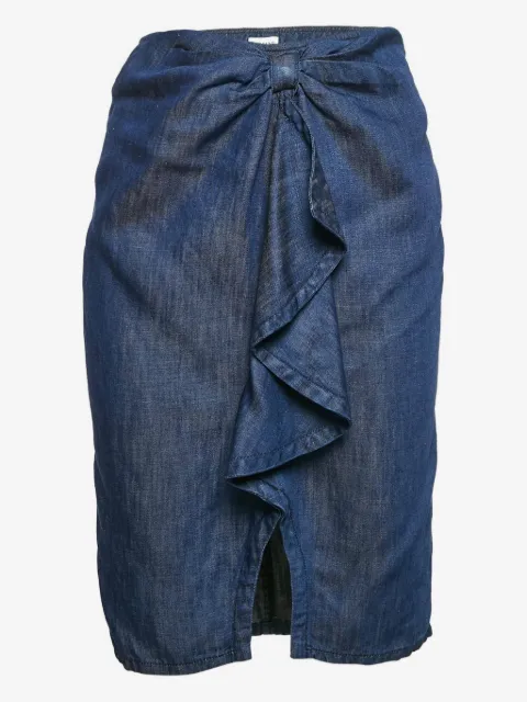 Armani Vintage knotted ruffle skirt