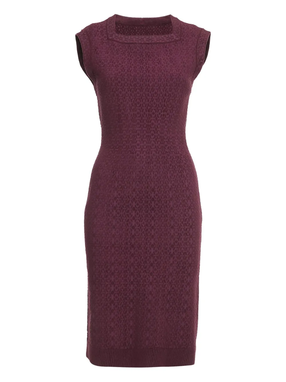 Alaïa Pre-Owned Abito con effetto jacquard - Rosso