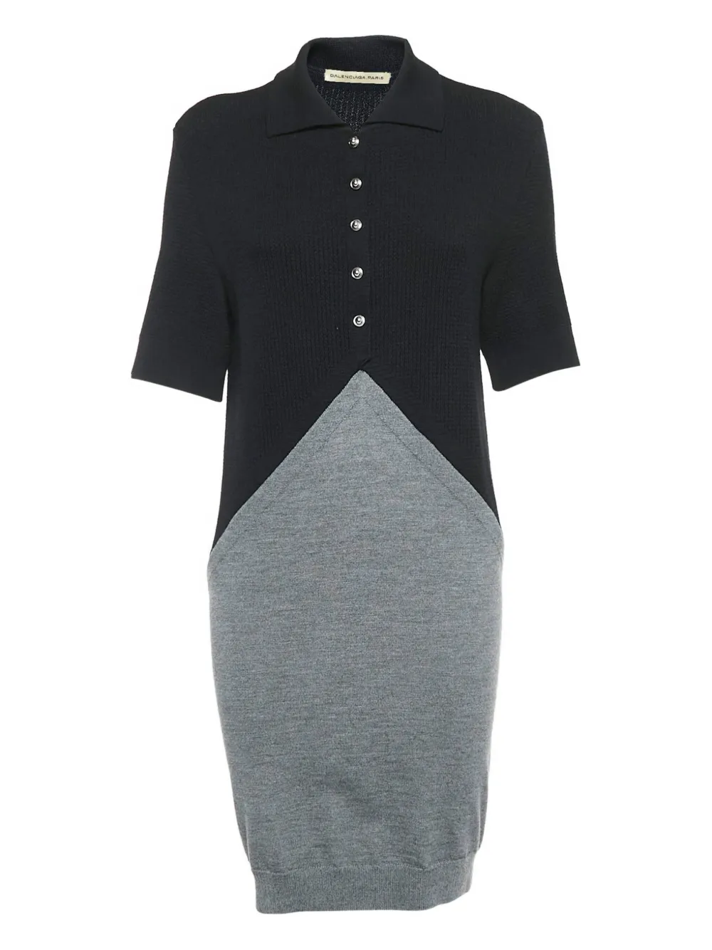 Balenciaga Pre-Owned colour-block polo dress | Black | Image 1