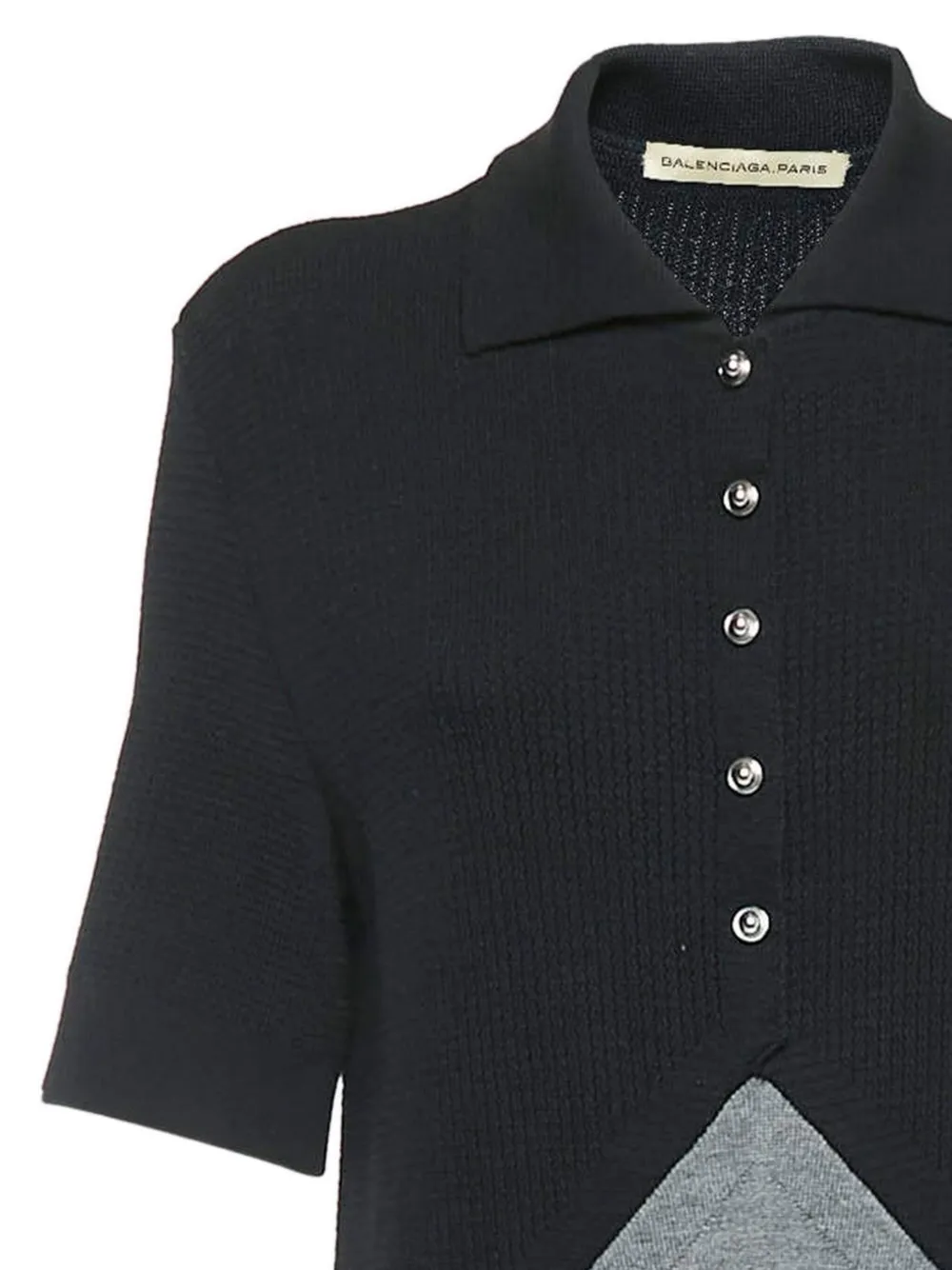 Balenciaga Pre-Owned Polojurk met colourblocking - Zwart