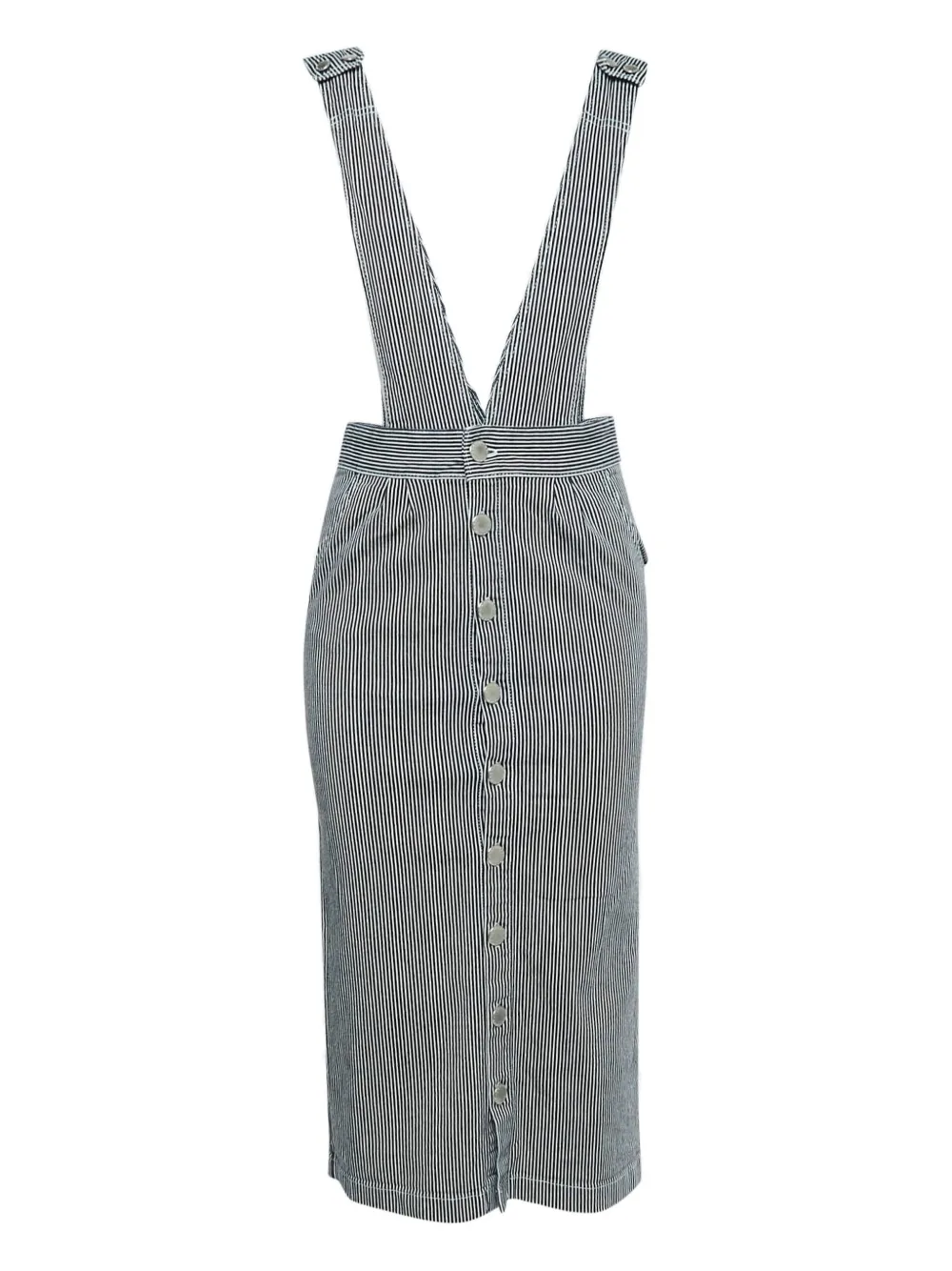 Maje stripe button denim dress | Image 1