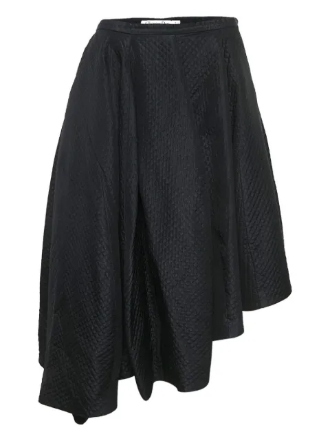 Christian Dior Pre-Owned falda asimétrica capitonada