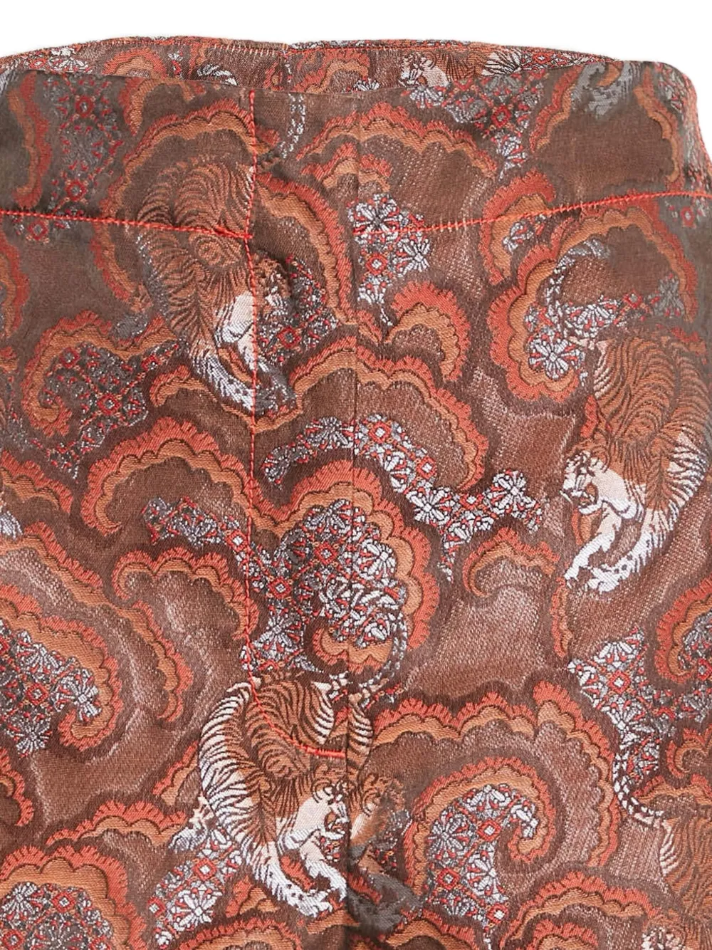 SANDRO Shorts met paisley-print - Bruin