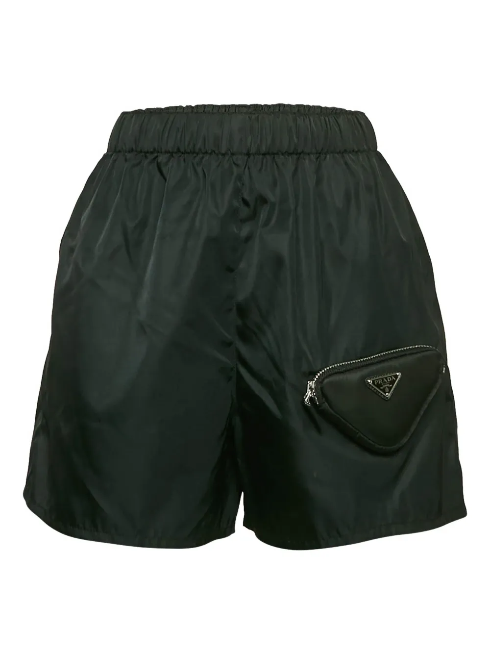 Prada Pre-Owned トライアングルポケット ショートパンツ - Black Prada Pre-Owned トライアングルポケット ショートパンツ - Black