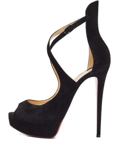 Christian Louboutin Pre-Owned 155mm suede heeled sandals