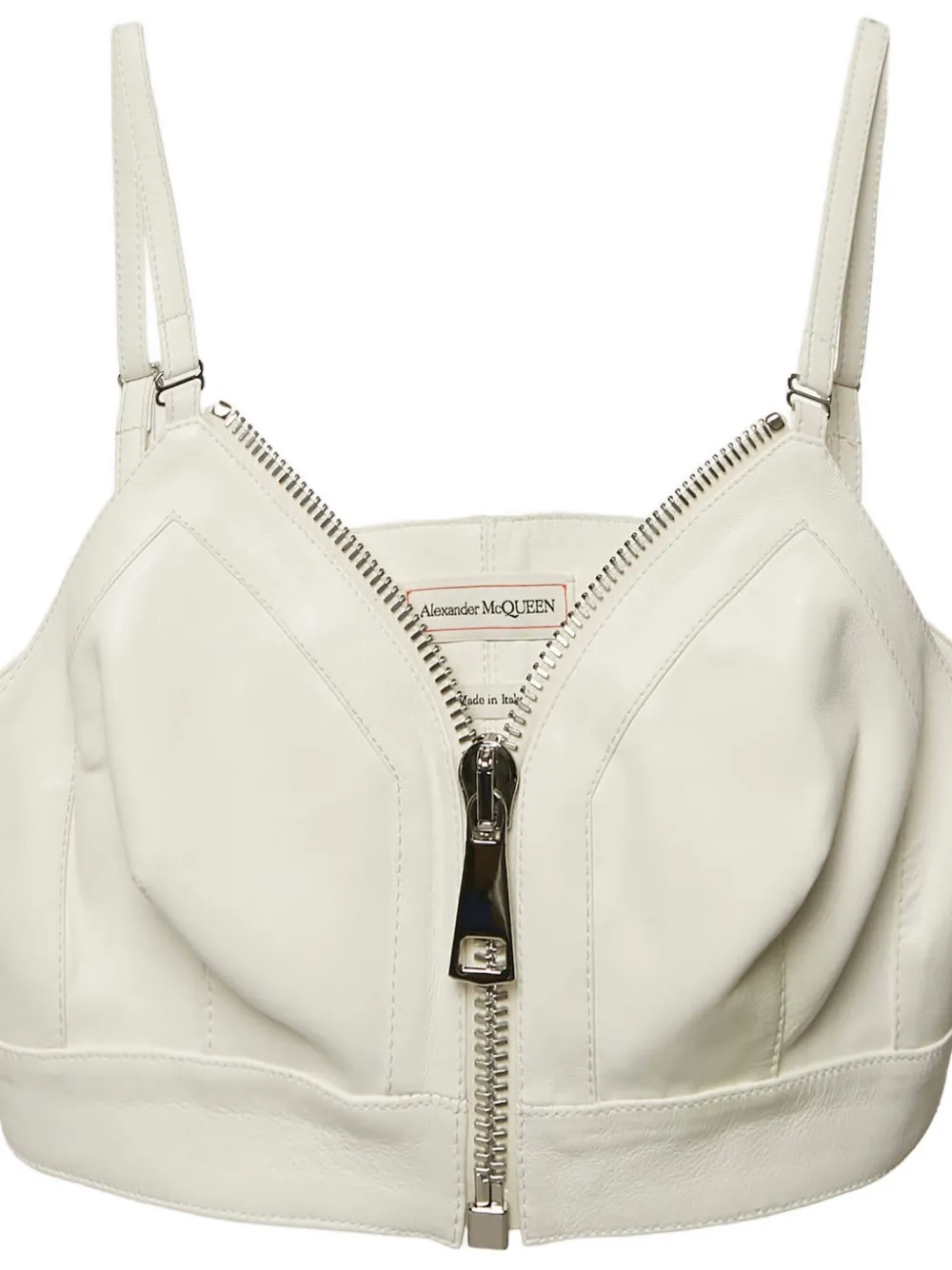 Alexander McQueen Pre-Owned leather zip top | Image 2