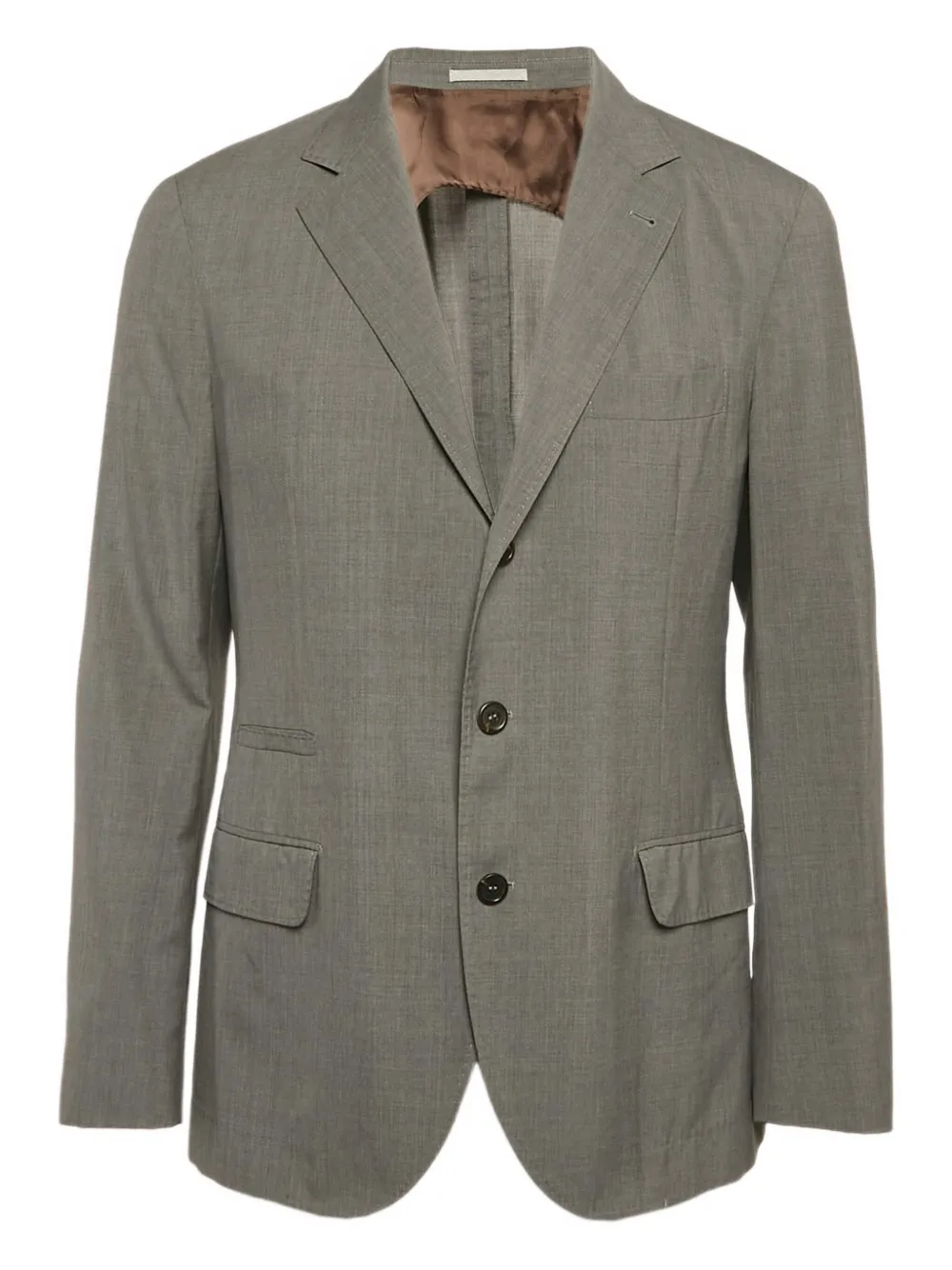 Loro Piana Pre-Owned single-breasted wool-silk blend blazer | Grey | Image 1