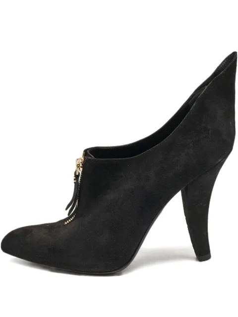 Louis Vuitton Pre-Owned suede zip booties