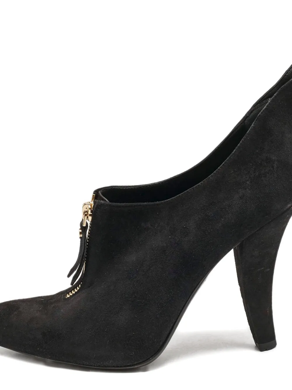 Louis Vuitton Pre-Owned Suède laarzen met rits - Zwart