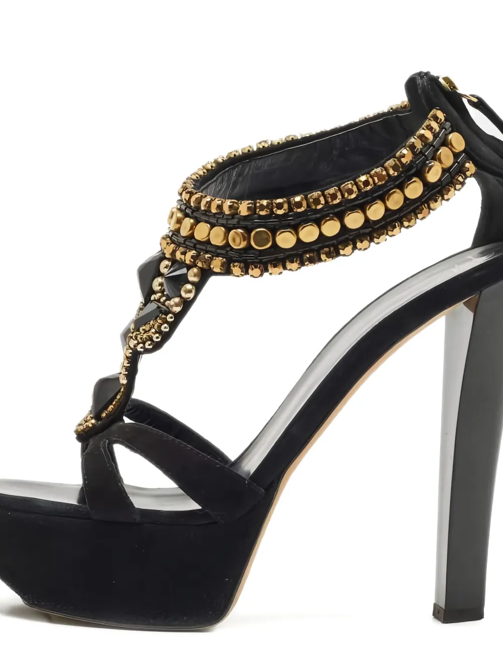 Giuseppe Zanotti Vintage Sandalen met plateauzool - Zwart
