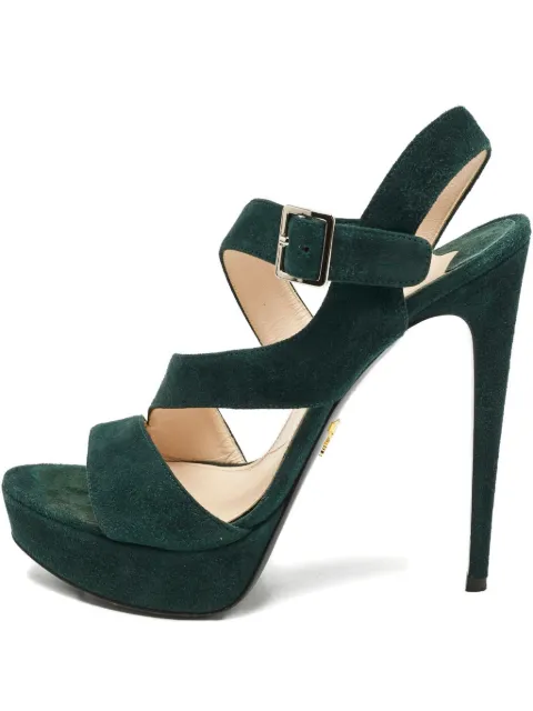 Prada Pre-Owned 135mm suede sandals