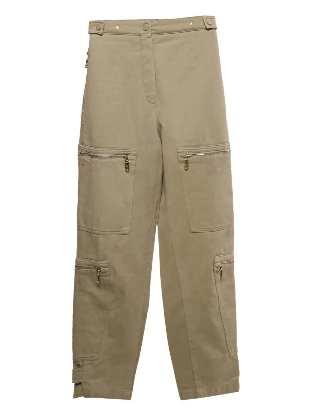 Fendi Pre-Owned zip-pocket trousers | Neutrals | Image 1
