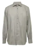 Ermenegildo Zegna Vintage buttoned cotton shirt - Grey