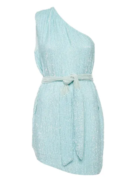 Retrofete Pre-Owned sequined one-shoulder mini dress