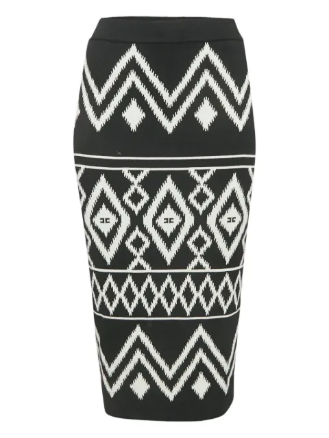 Elisabetta Franchi 2024 chevron-patterned skirt