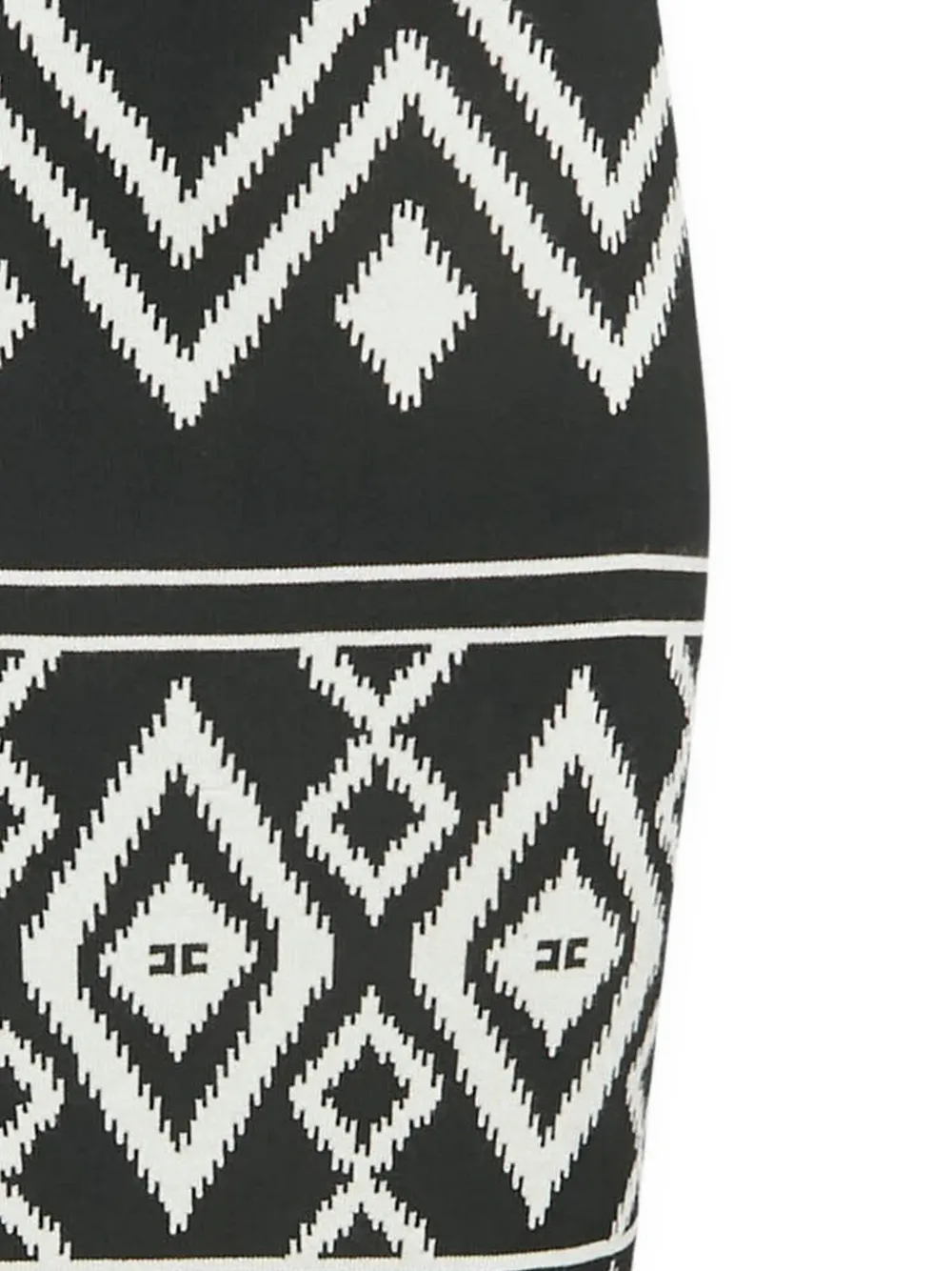 Elisabetta Franchi 2024 Rock mit Zickzackmuster | Image 2