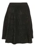 Sportmax Vintage 2024 Pleated Knit Skirt - Black
