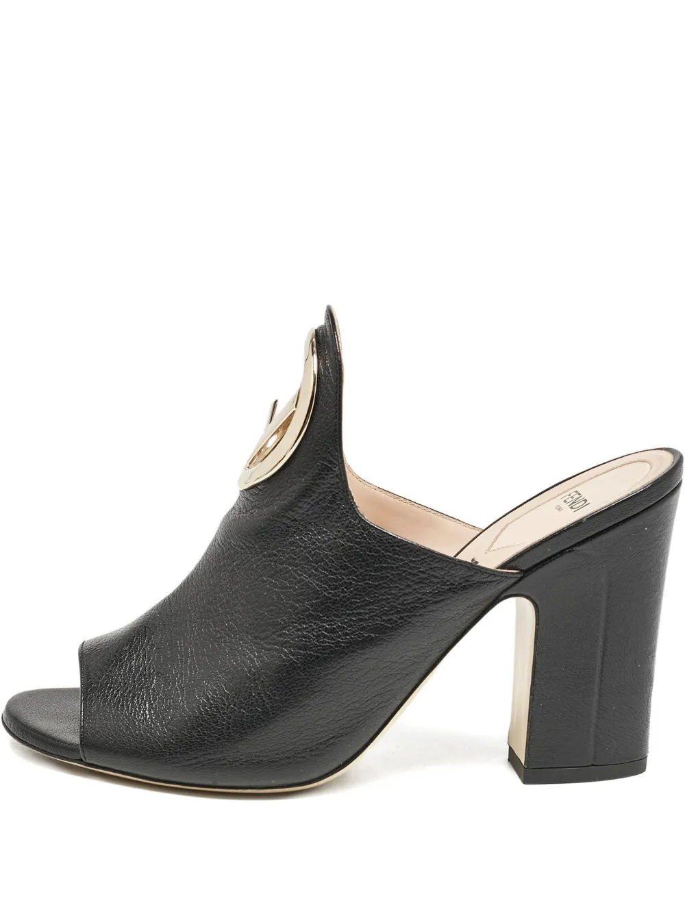 Fendi Pre-Owned Sandalen mit Logo-Detail 105mm - Schwarz