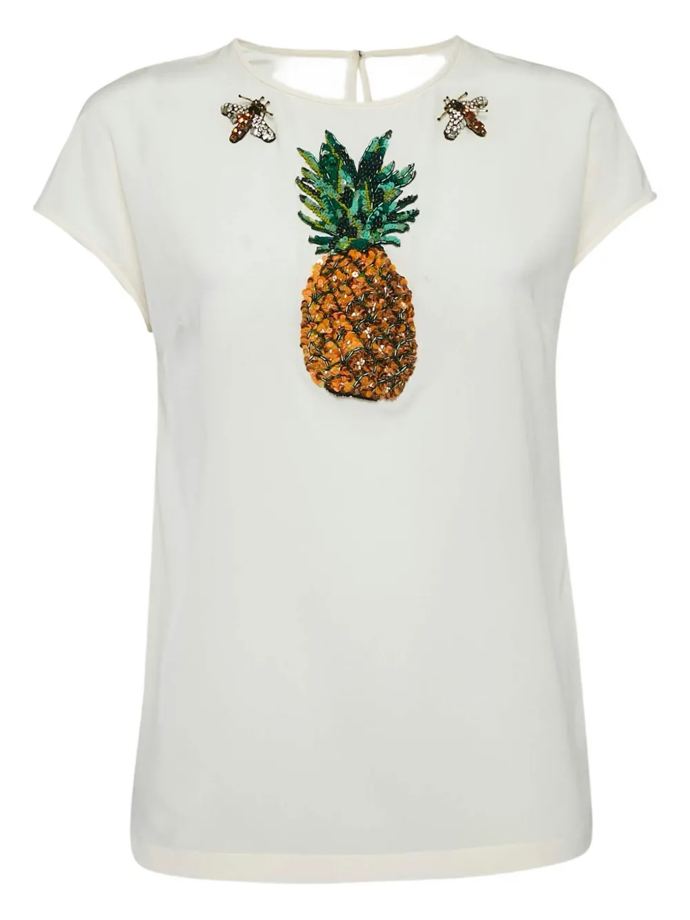 Dolce & Gabbana Pre-Owned 2024 Pineapple Bee Top | White | Image 1