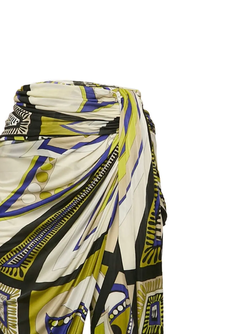 PUCCI Pre-Owned Gedrapeerde broek met print - Beige