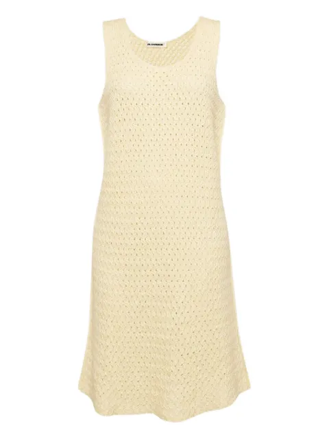 Jil Sander Pre-Owned crochet sleeveless day dress
