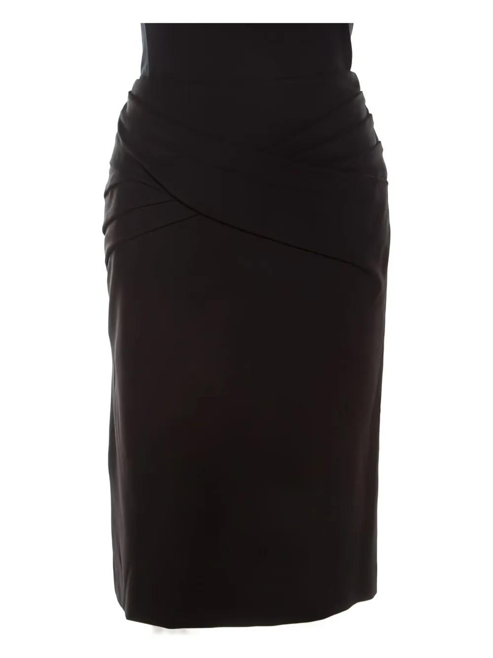 Pre-owned Escada 2024 Draped Skirt In Black