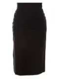 Escada Pre-Owned 2024 draped skirt - Black