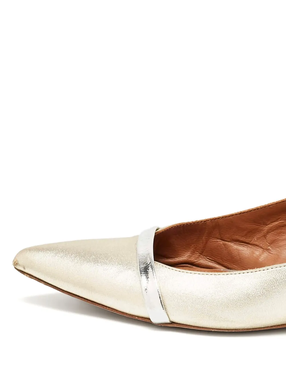 Malone Souliers x Roy Luwolt pre-owned slingback pumps - Goud