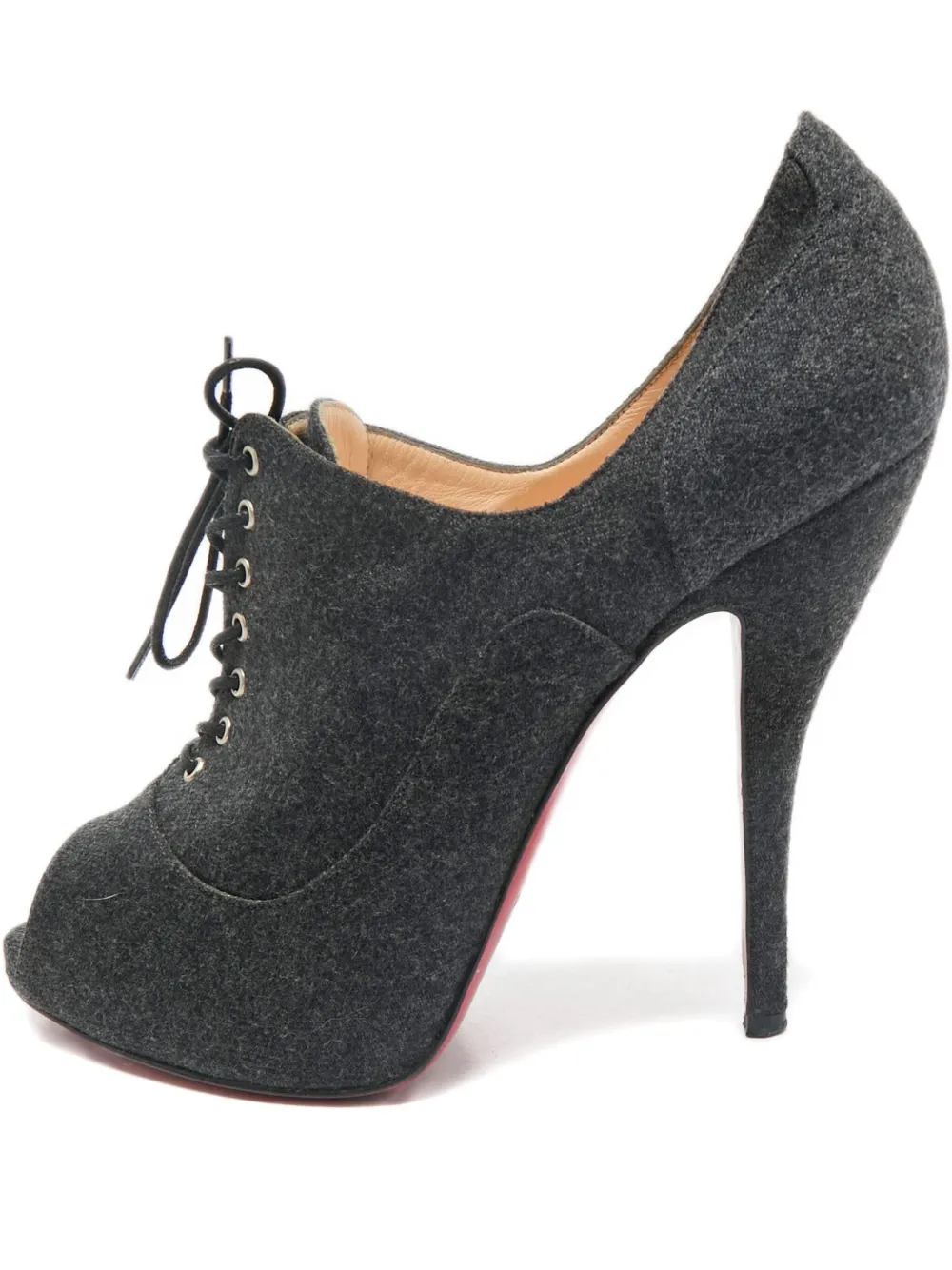 Christian Louboutin Pre-Owned bottines à bout ouvert 125 mm | gris | Image 1