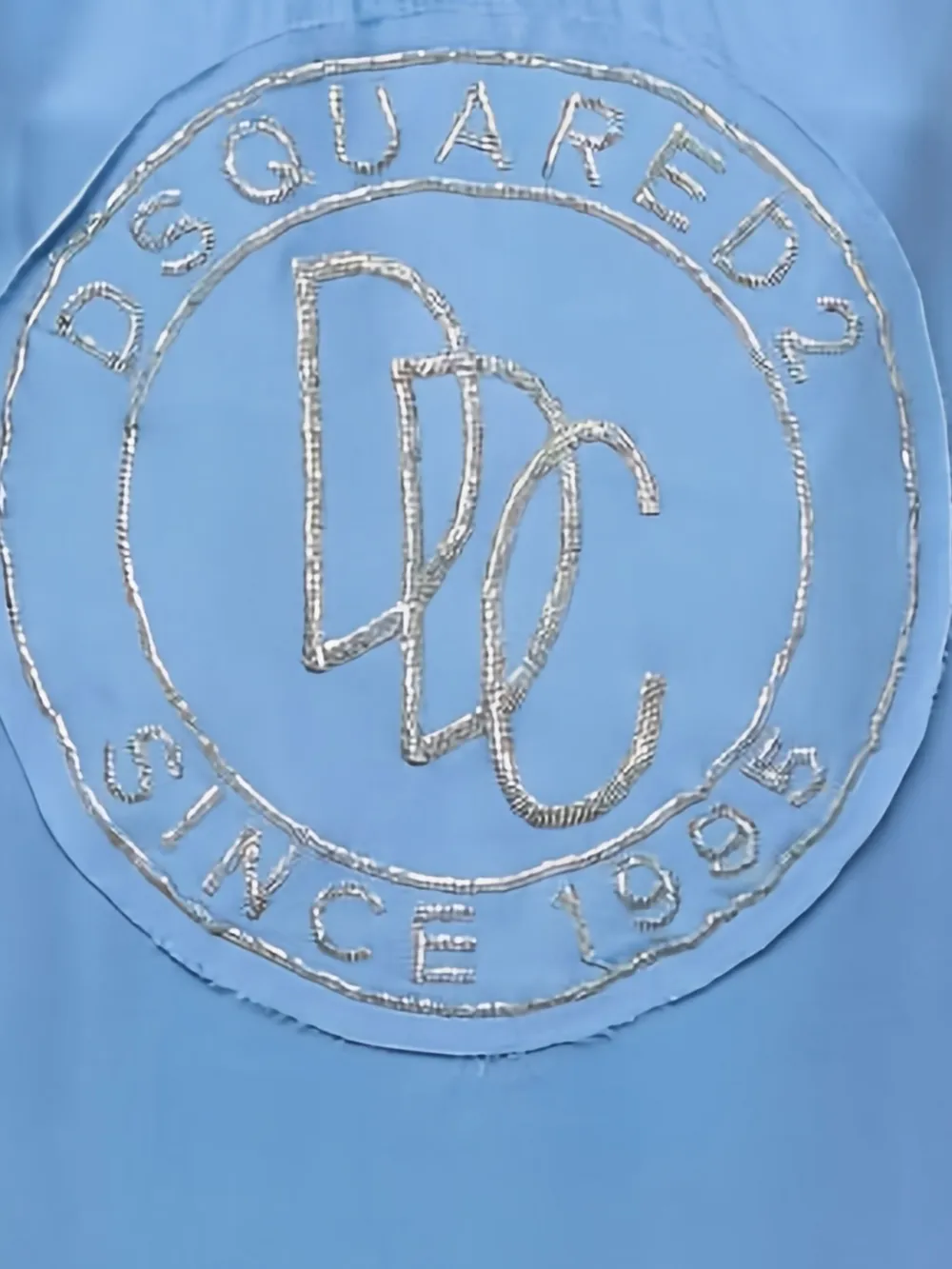 Pre-owned Dsquared2 Bead-embellished Top In Blue