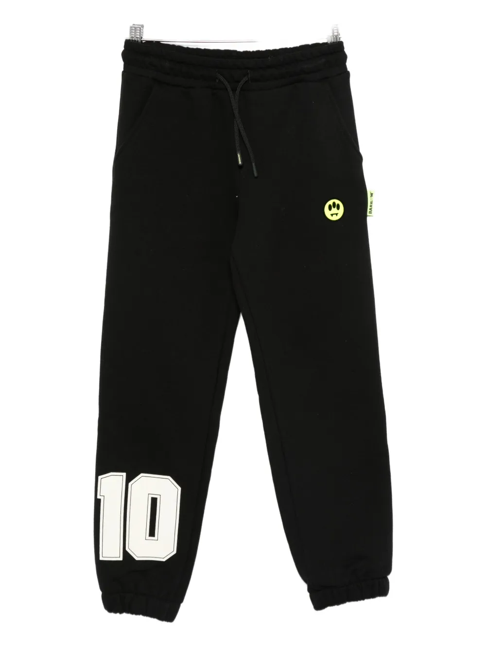 Barrow Number-detail Drawstring Track Pants In Black