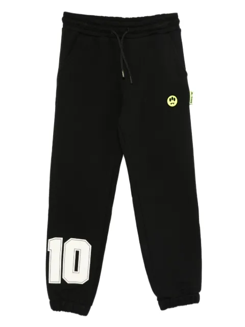 Barrow kids number-detail drawstring track pants