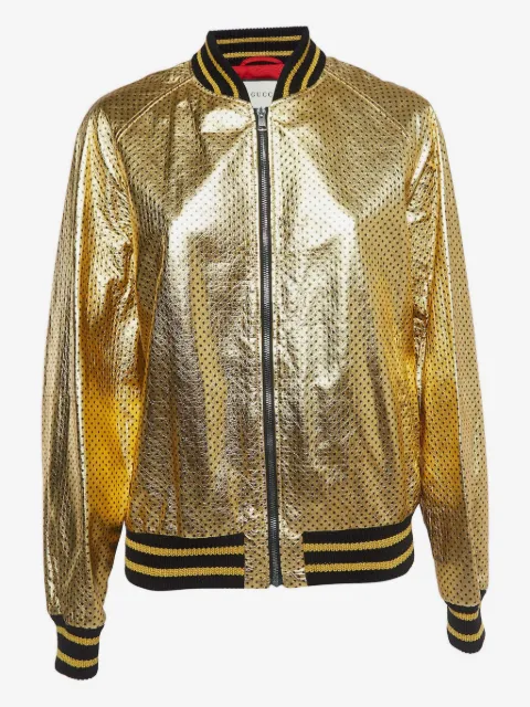 Gucci Pre-Owned metallic-effect jacket