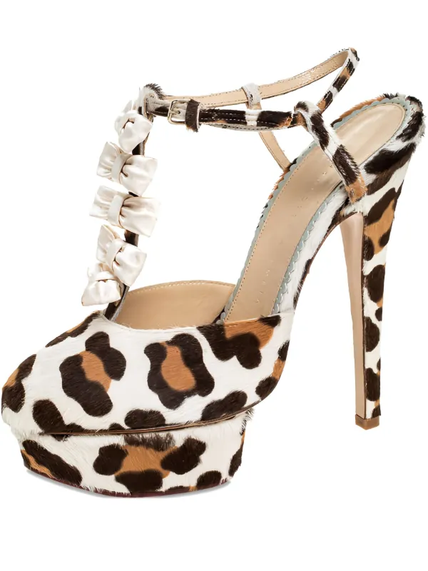 サンダル　シャーロットオリンピア　レオパード Charlotte Olympia レオパード サンダル 150mm | ニュートラル
