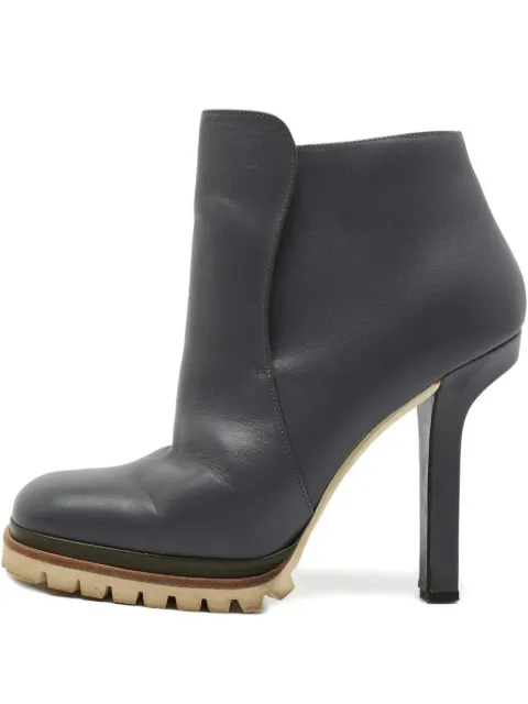 Marni Pre-Owned 130mm leather high-heel boots