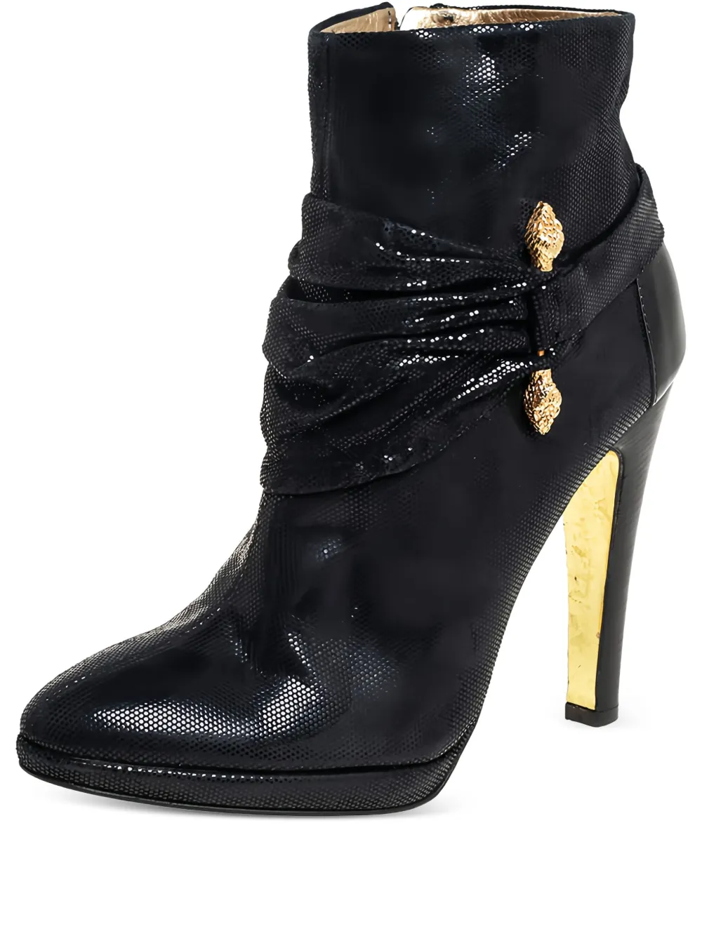 Roberto Cavalli Vintage Pre-owned Stiefel mit Beschlägen 130mm - Schwarz