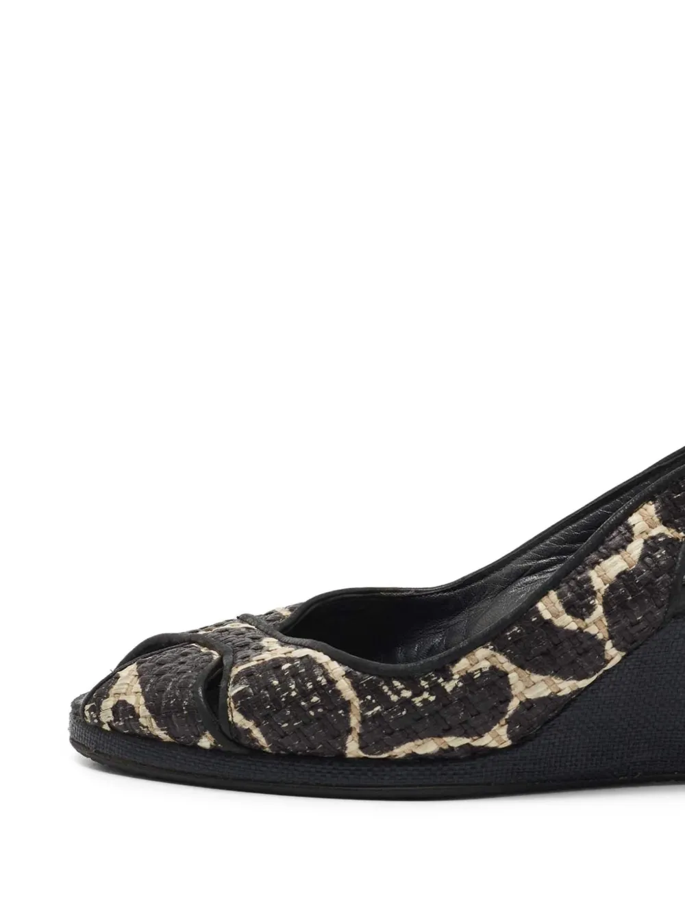 Stuart Weitzman wedge-heel raffia sandals | Image 2