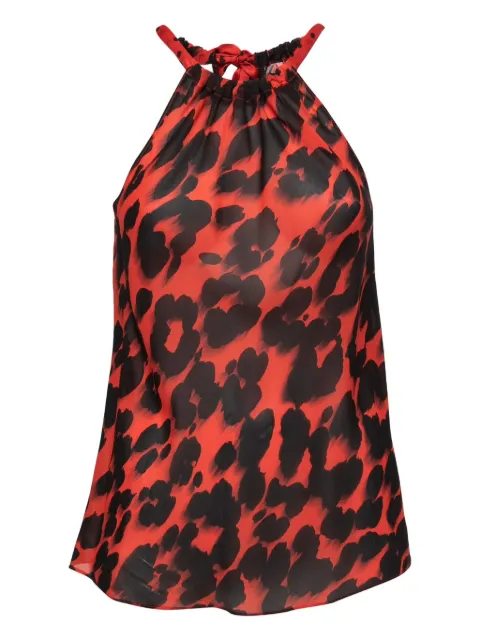 Moschino Pre-Owned leopard-print halterneck top