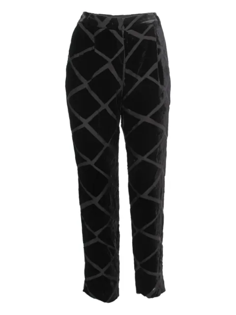Emporio Armani Pre-Owned pantalones de terciopelo en jacquard 2024