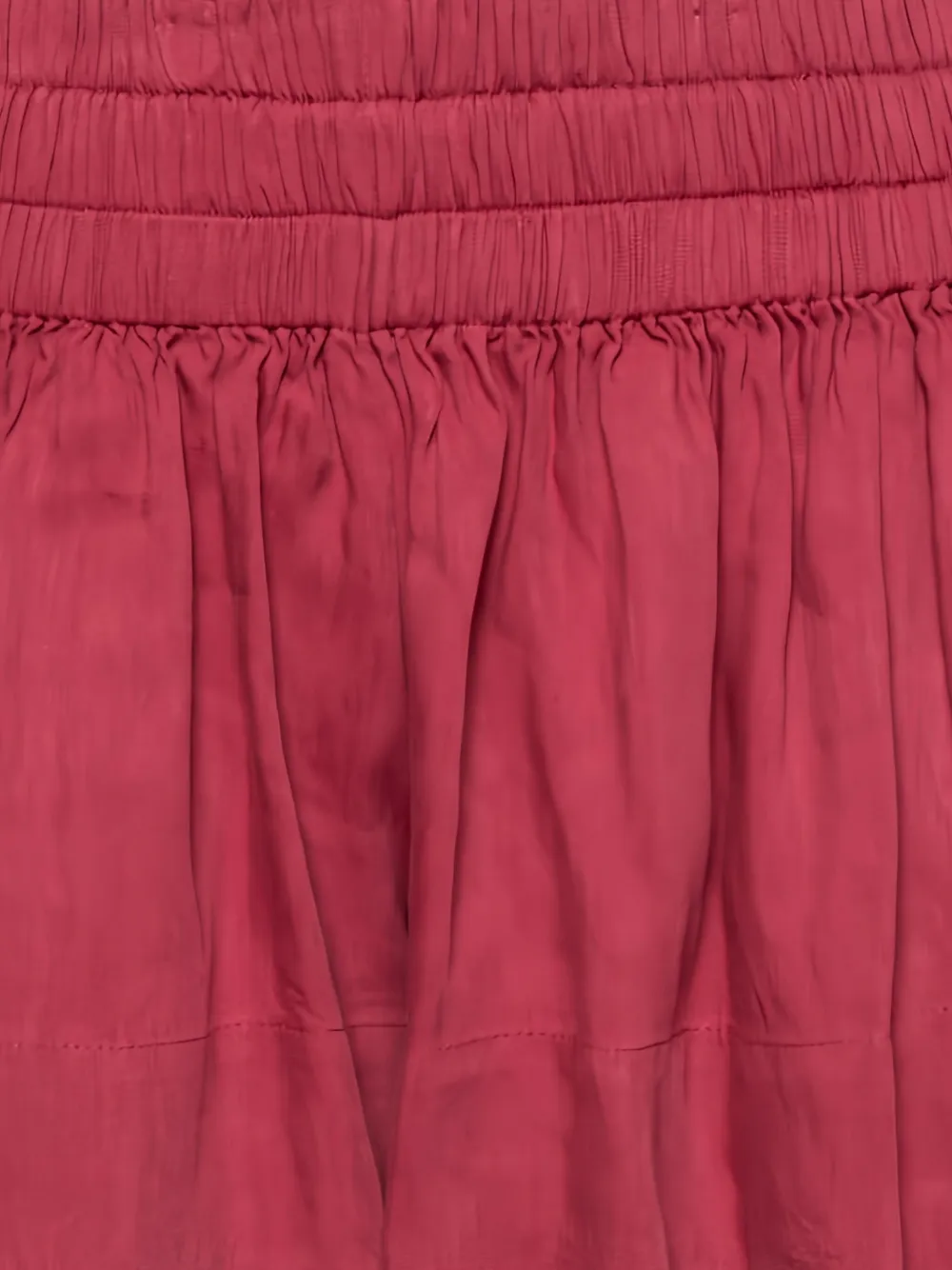 Isabel Marant Vintage Gesmockte mini-plooirok - Rood