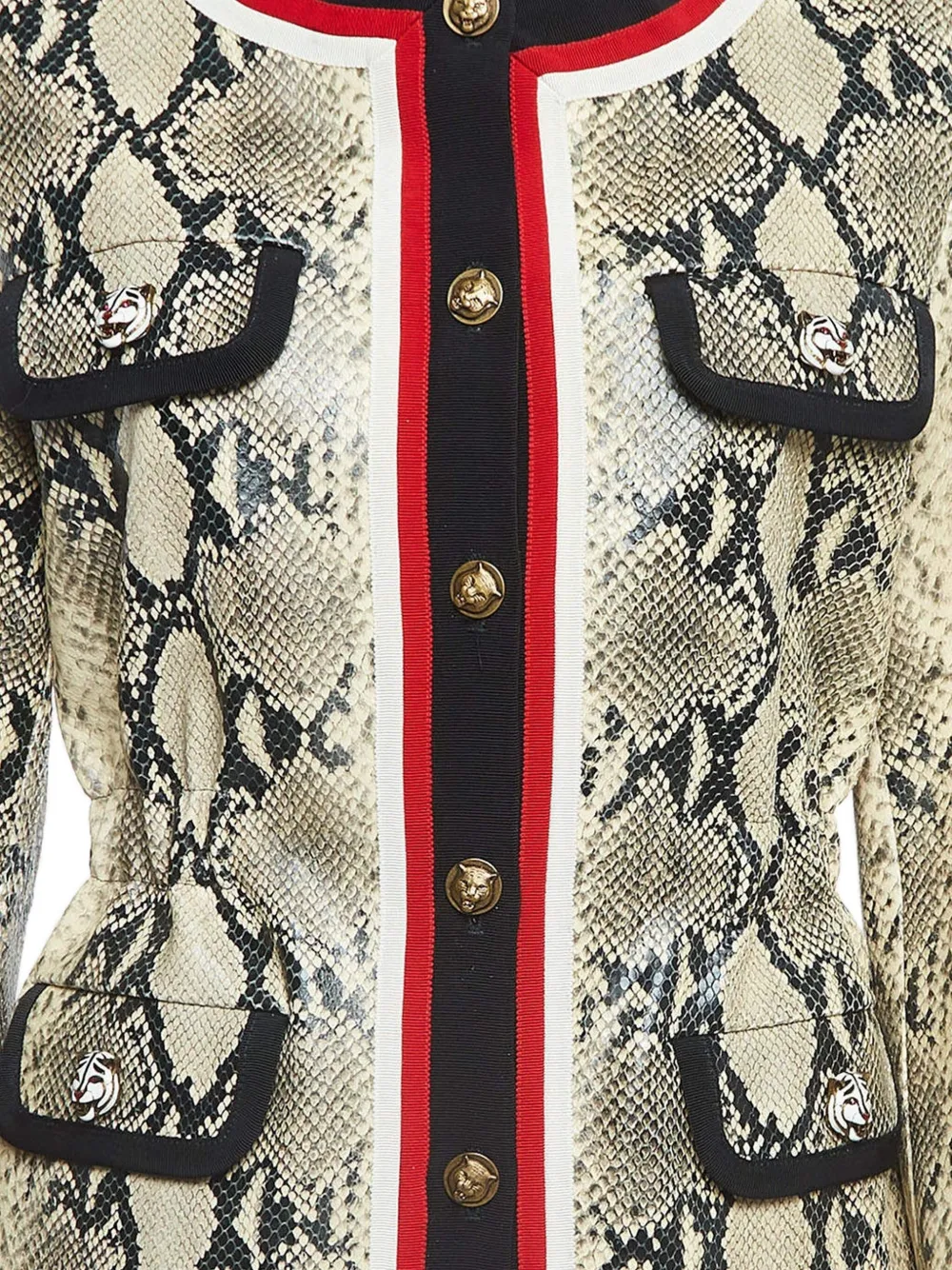Gucci Pre-Owned snakeskin-pattern jacket | Image 2