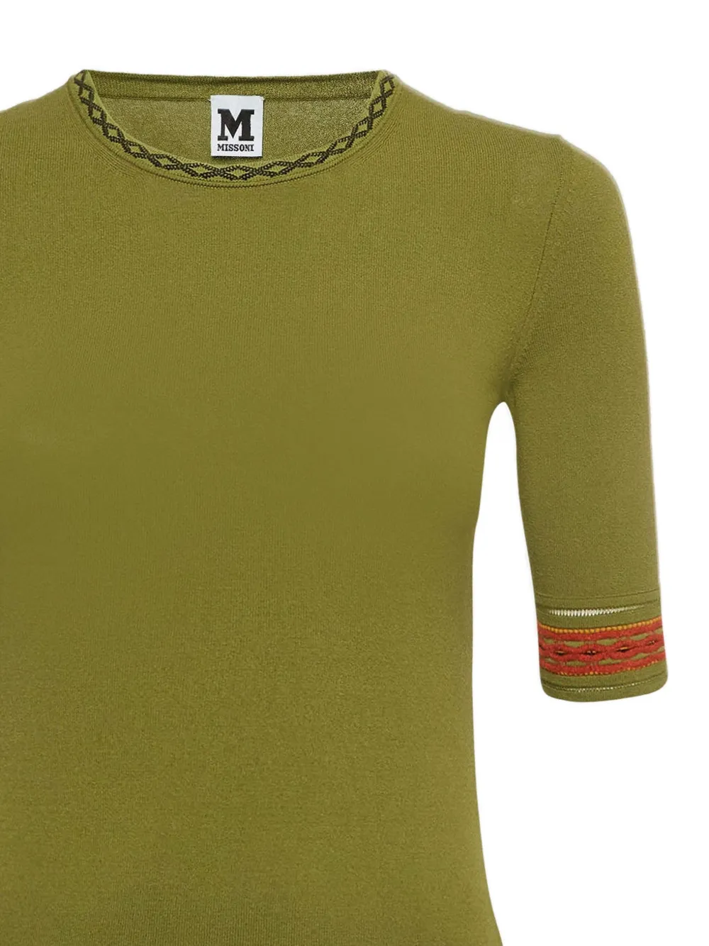 Missoni Pre-Owned cuff-embroidered knit top | Image 2