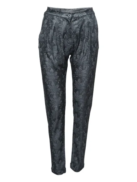 Emporio Armani Pre-Owned floral button trousers