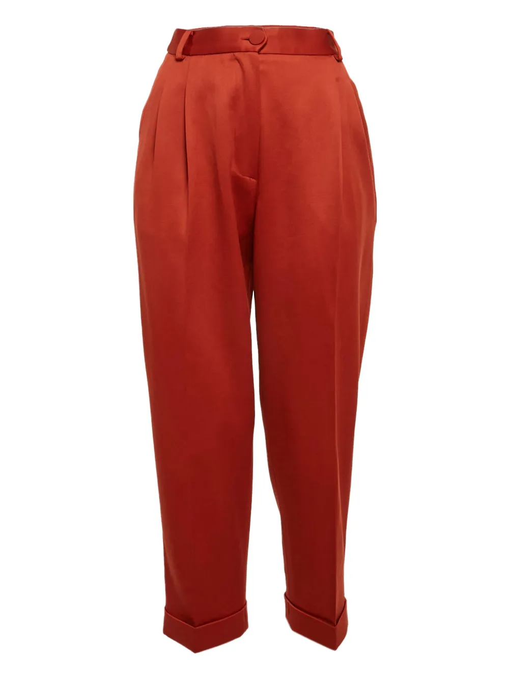Moschino Pre-Owned pleated high-waist trousers | Red | Image 1