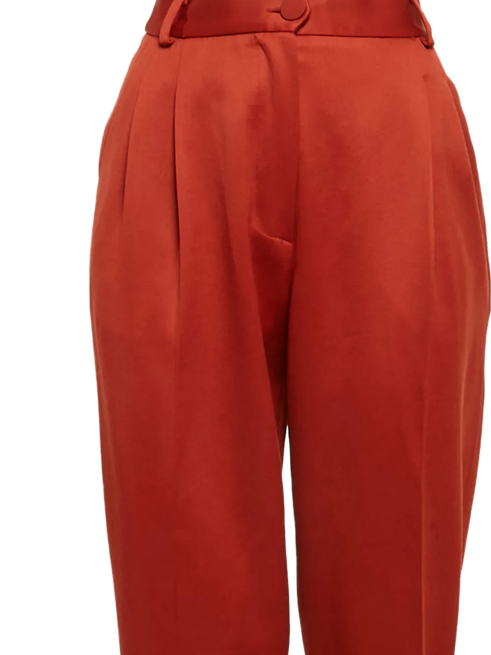 Moschino Pre-Owned High waist plooibroek - Rood