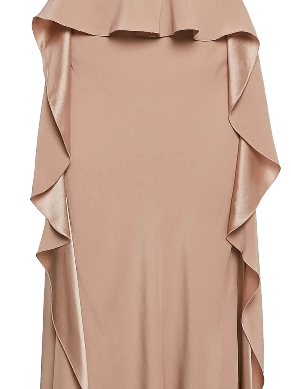 Alberta Ferretti Vintage Maxi-rok met ruches - Beige