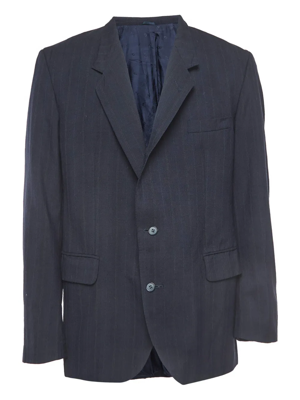 Christian Dior Pre-Owned 2023 pinstripe long-sleeve blazer | Blue | Image 1